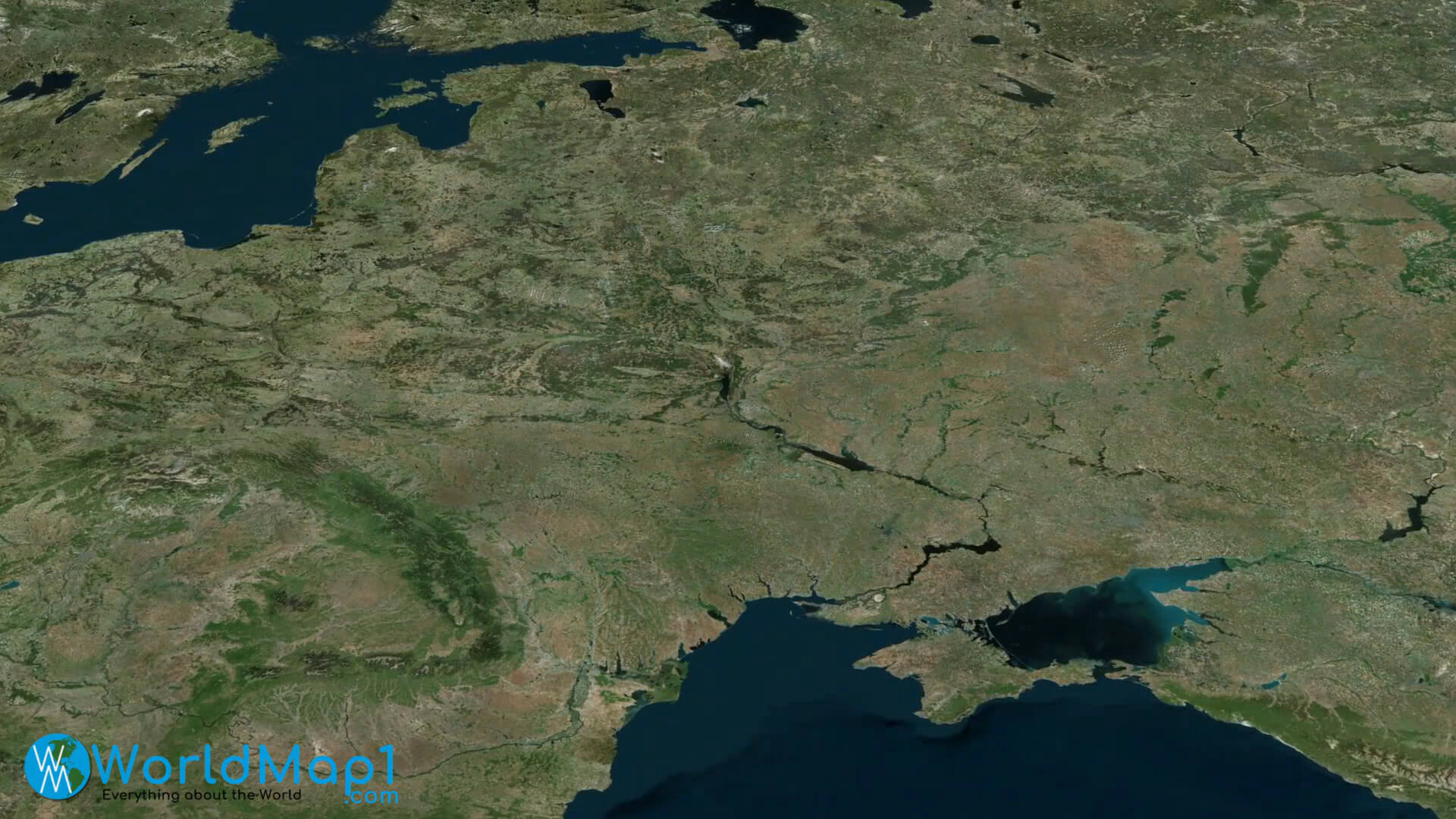 Satellitenkarte der Ukraine
